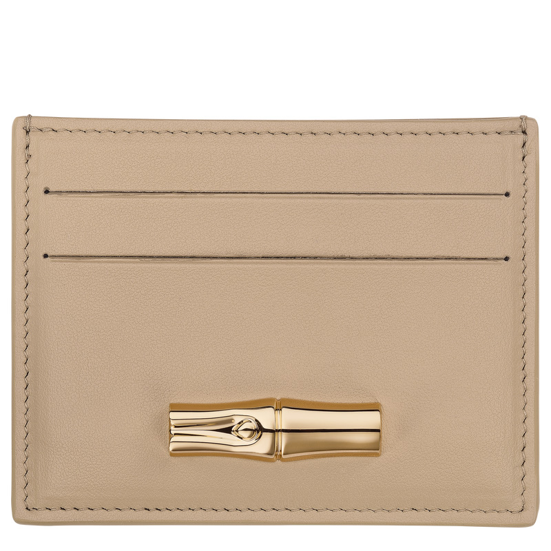 Porta Tarjeta Longchamp Le Roseau Card holder Mujer Root | LC-UYOF5374