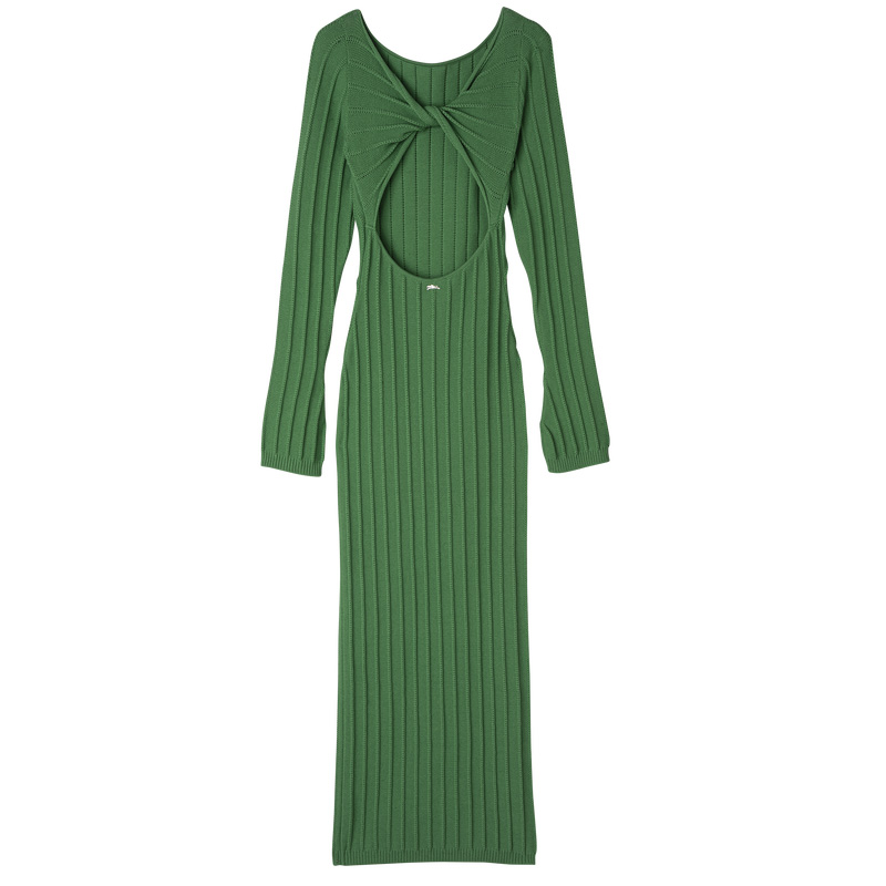 Prendas De Punto Longchamp Long dress Mujer Thyme | LC-ZMCW3015