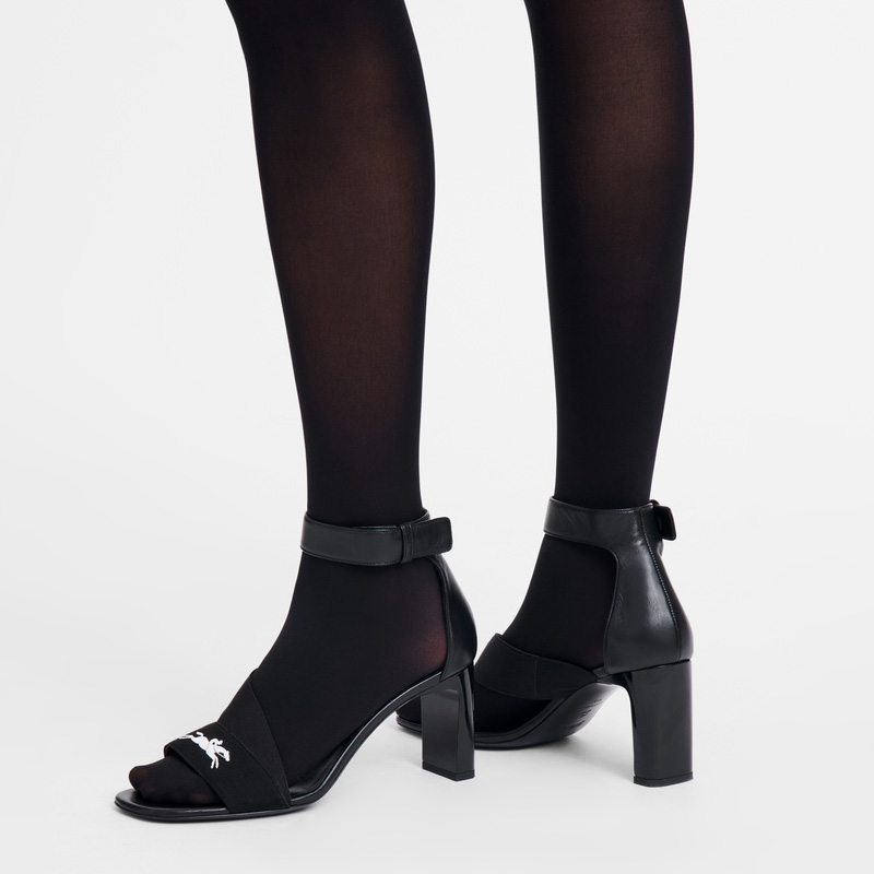 Sandalias Longchamp La Baronne Pumps Mujer Negras | LC-ZTIG8954
