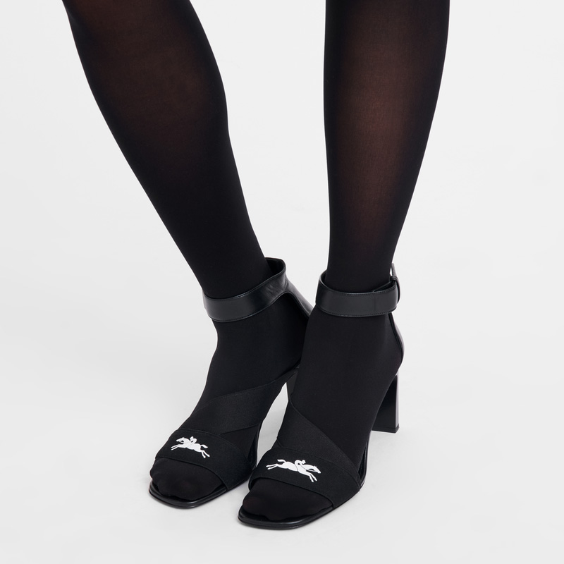 Sandalias Longchamp La Baronne Pumps Mujer Negras | LC-ZTIG8954