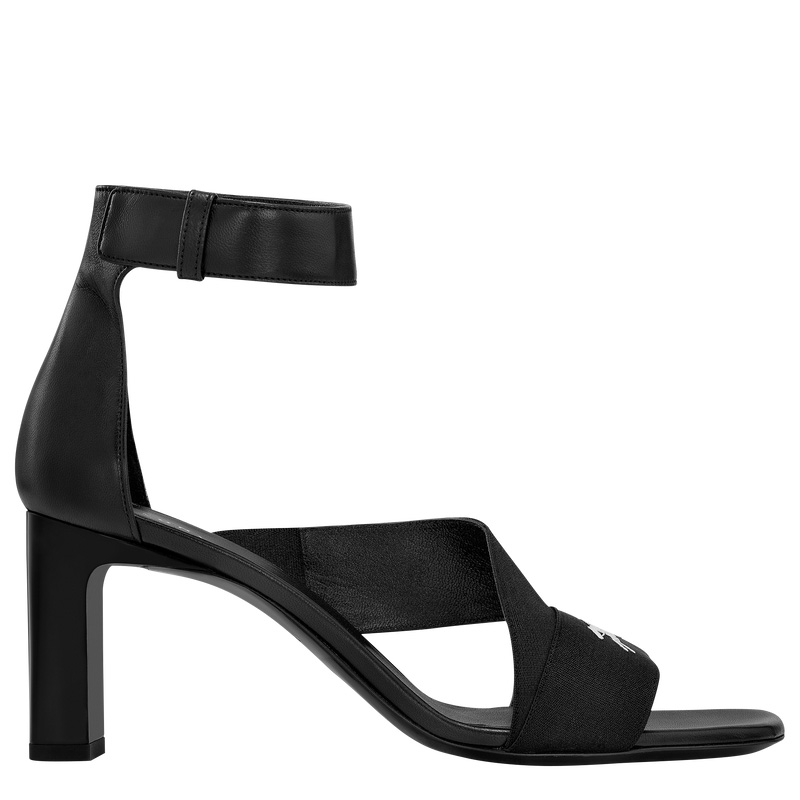Sandalias Longchamp La Baronne Pumps Mujer Negras | LC-ZTIG8954