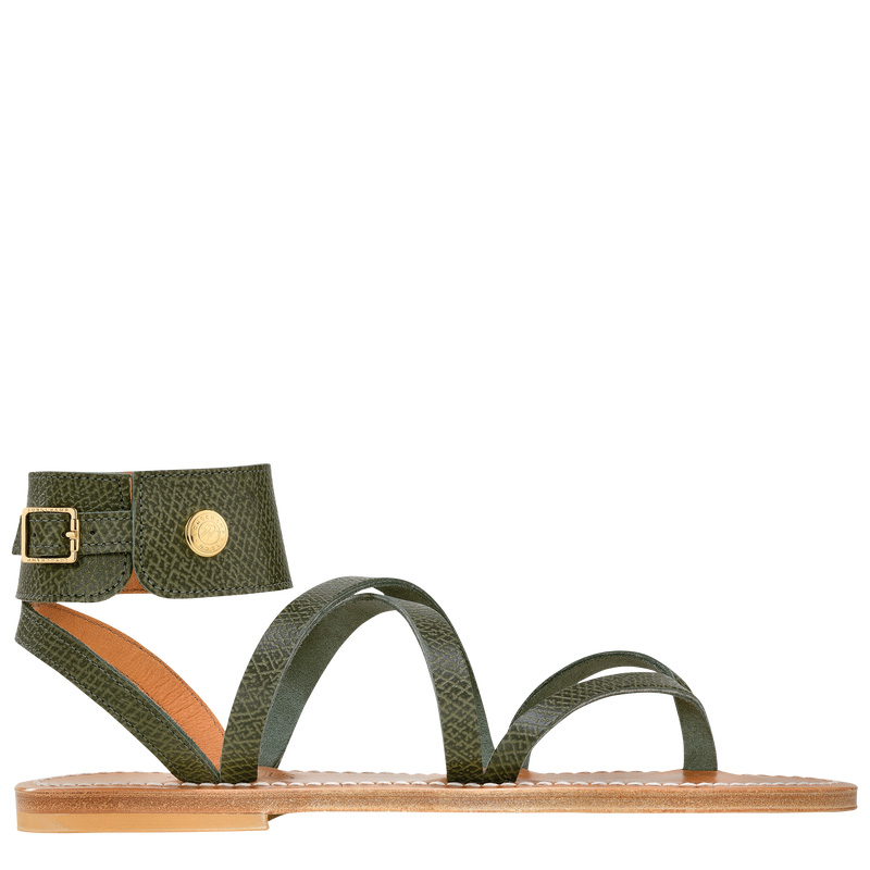 Sandalias Longchamp x K.Jacques Sandals Mujer Forest | LC-TDPC8481
