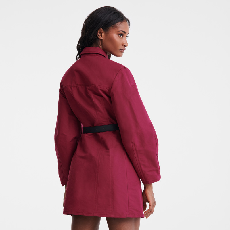 Vestido Longchamp Dress Mujer Beetroot | LC-DUOI1343