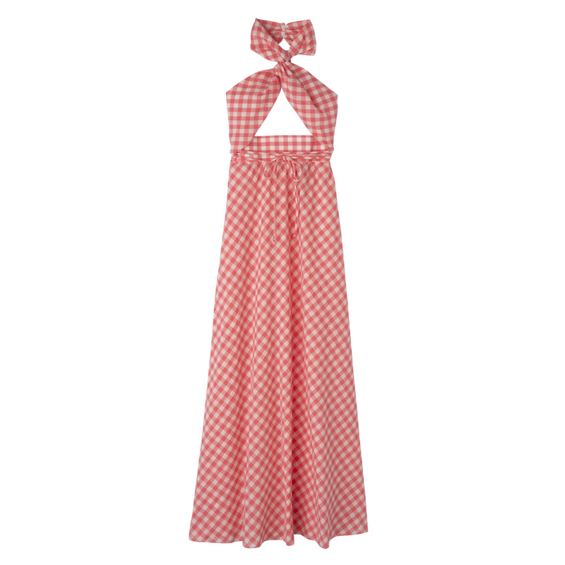 Vestido Longchamp Long dress Mujer Blush | LC-QYGQ2596