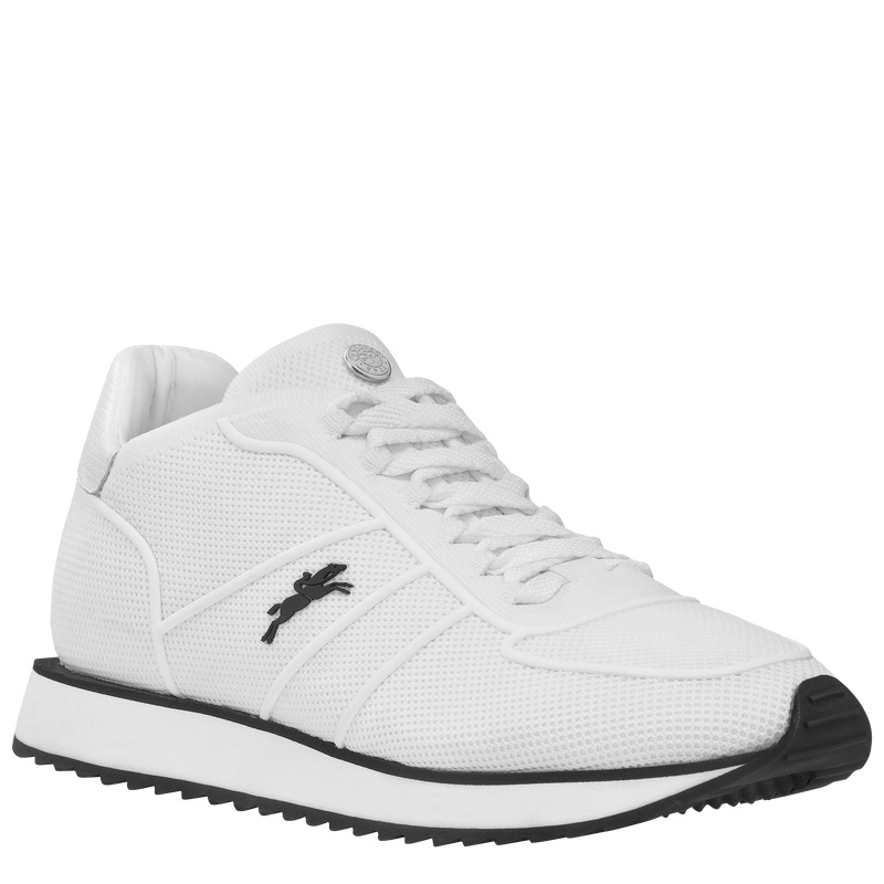 Zapatillas Longchamp Le Pliage Collection Sneakers Mujer Ecru | LC-YIKW4806