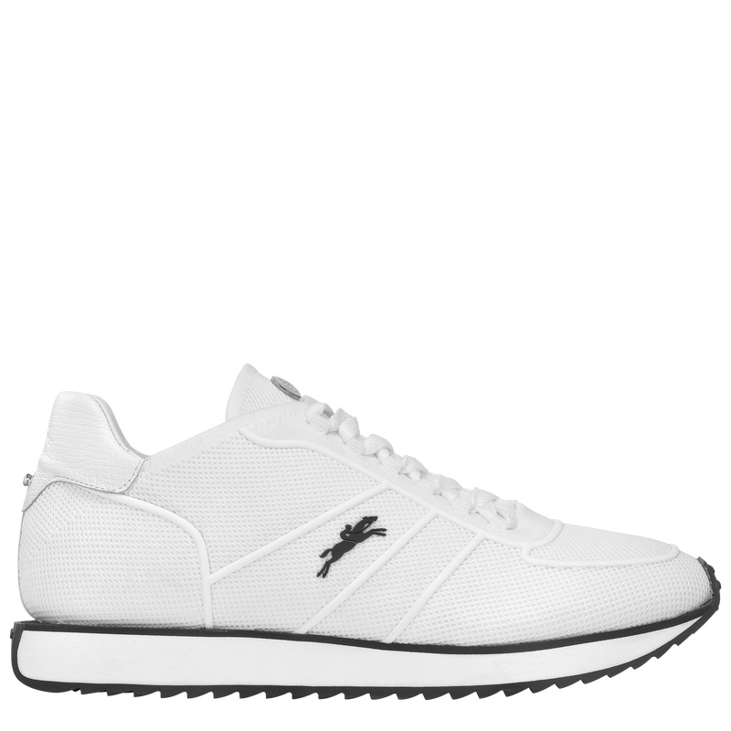 Zapatillas Longchamp Le Pliage Collection Sneakers Mujer Ecru | LC-YIKW4806