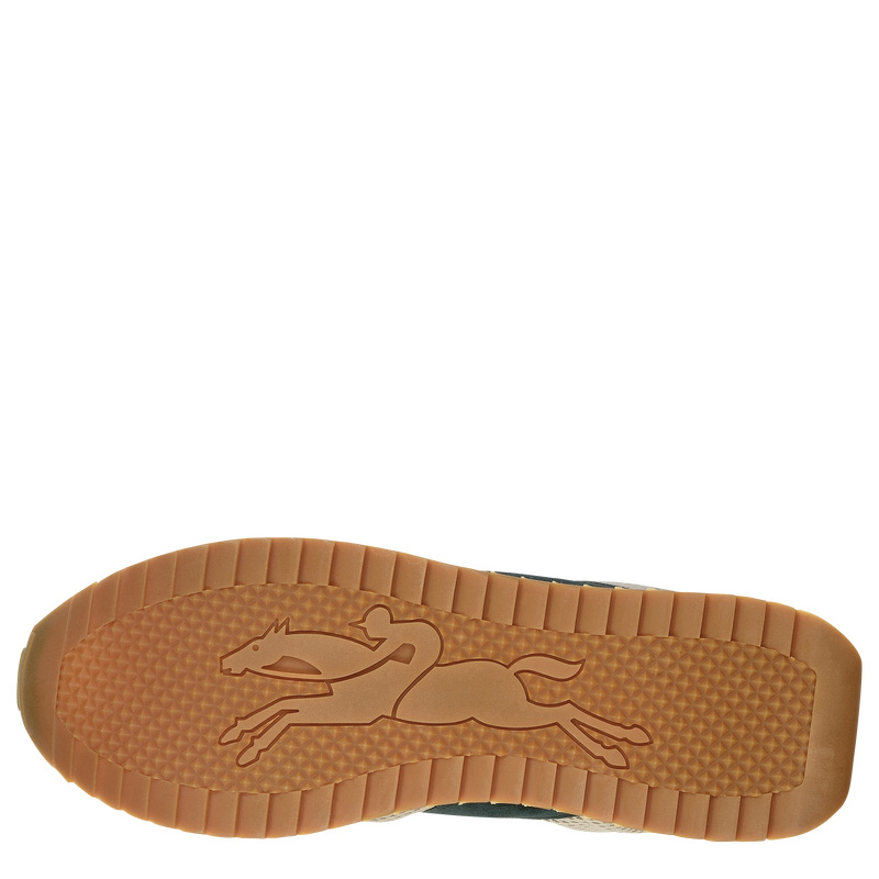 Zapatillas Longchamp Le Pliage Green Sneakers Mujer Cedar | LC-VKZC6105