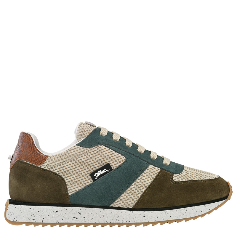 Zapatillas Longchamp Le Pliage Green Sneakers Mujer Cedar | LC-VKZC6105